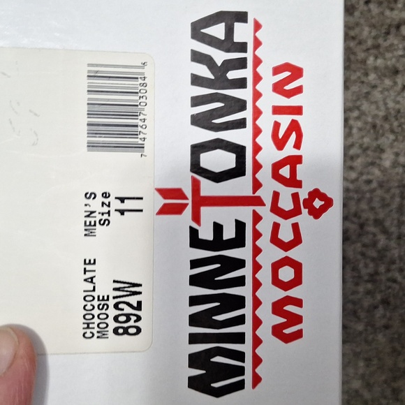 Minnetonka leather moccasins slip ons - 11 - brown chocolate moose - Picture 9 of 9